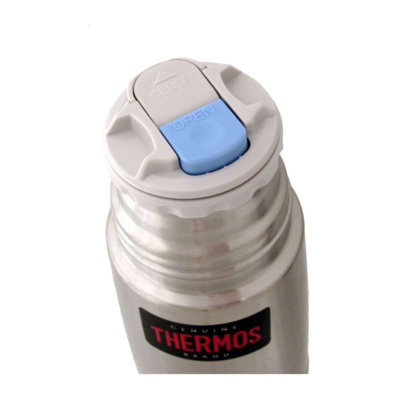 Thermos Termoska s tlačítkovým uzávěrem a šálkem nerez 1l