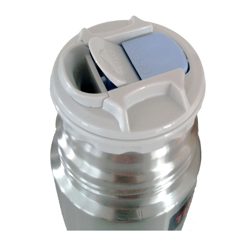 Thermos Termoska s tlačítkovým uzávěrem a šálkem nerez 1l