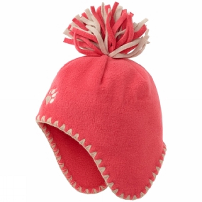 Jack Wolfskin dětská fleecová čepice se střapcem KIDS KNIGHT HAT