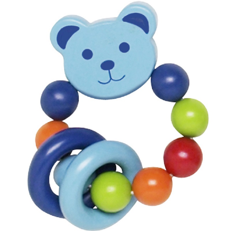 Playshoes dřevěné kousátko chrastítko medvídek