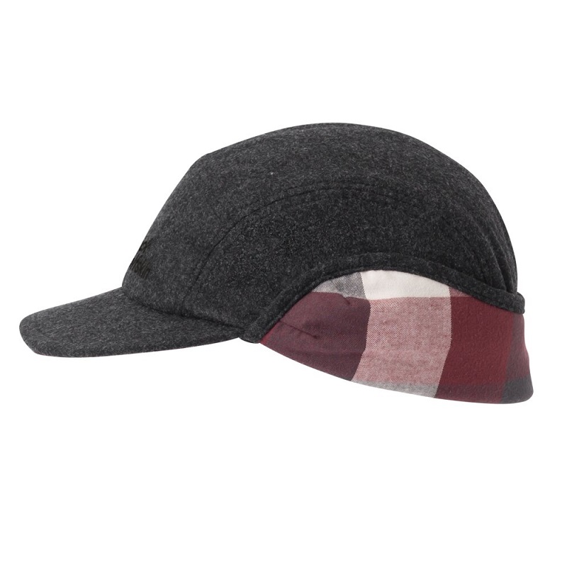 Jack Wolfskin vlněná ušanka s kšiltem FELSENWEG CAP