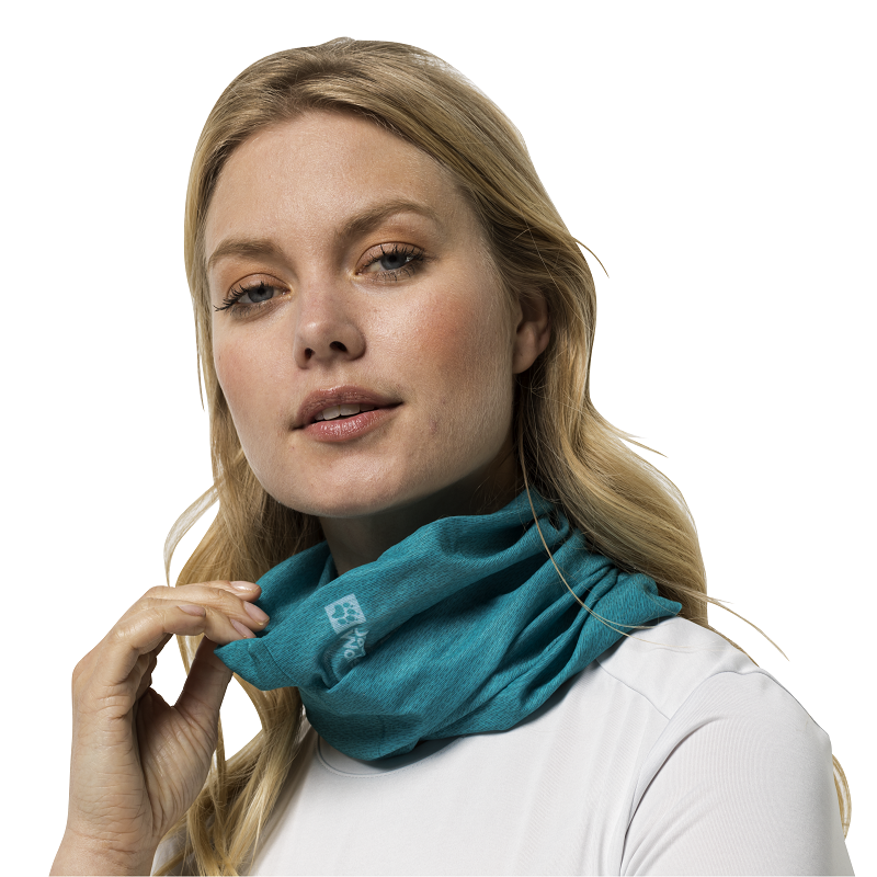 Jack Wolfskin multifunkční tunel BASIC NECKGAITER tyrkysový