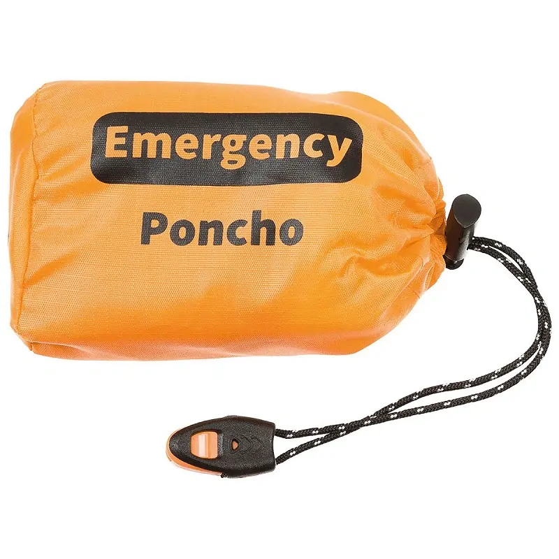 FOX OUTDOOR Emergency Pončo do deště oranžové ALU