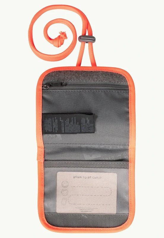 Jack Wolfskin dětská peněženka SMILEYWORLD POUCH šedo oranžová